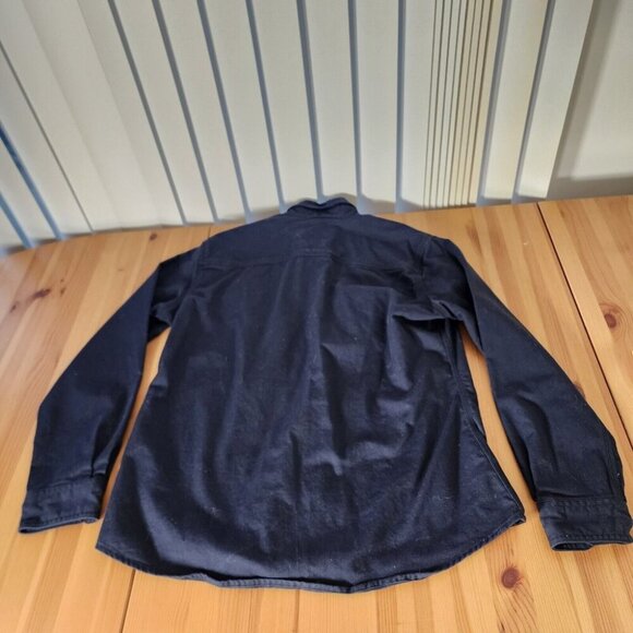 Carhartt Women's Flame Resistant Twill Shirt Navy LS WFRS 160 NFPA 2112 L - Picture 4 of 12